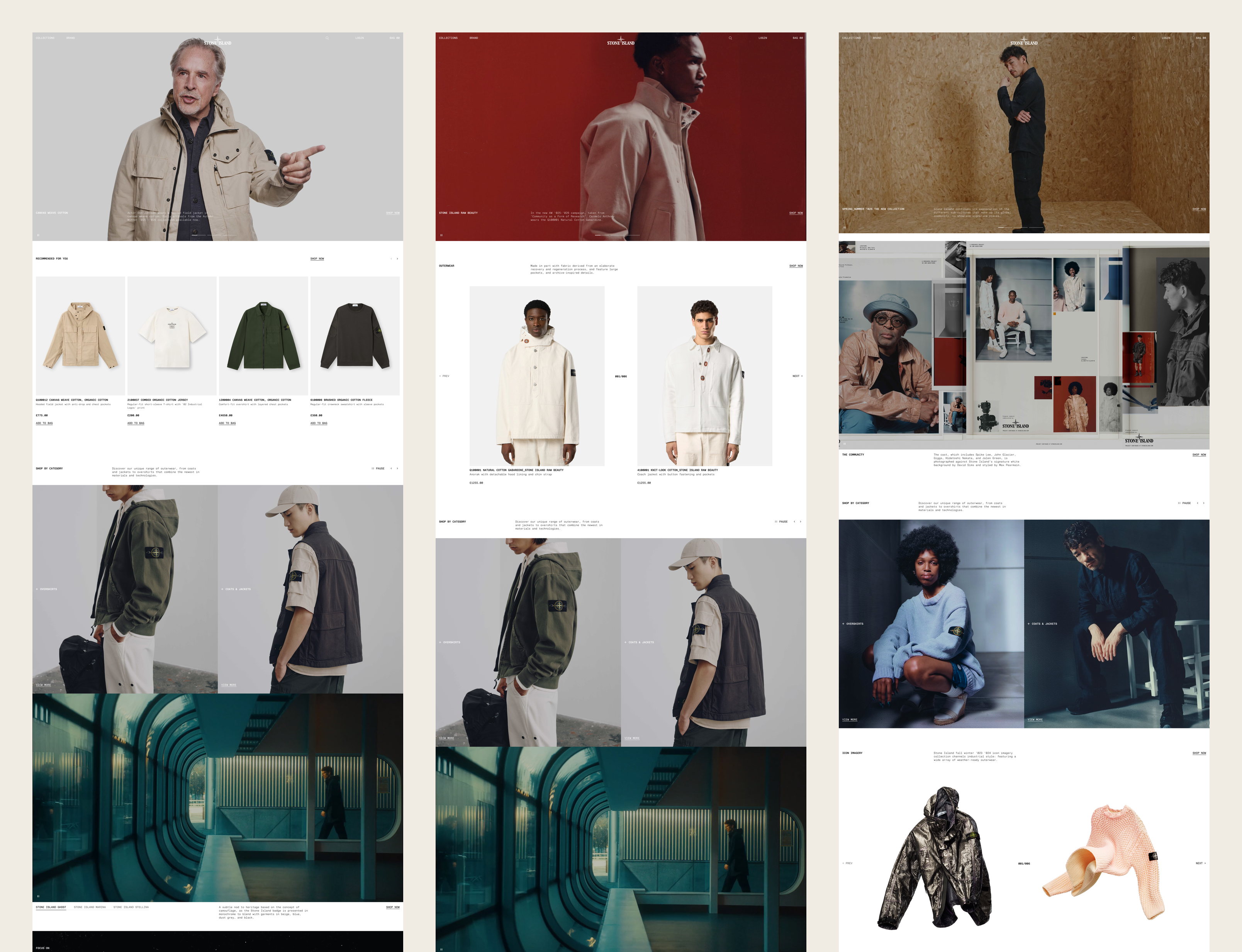 The three homepage templates side by side: Timeless, Timely and Takeover